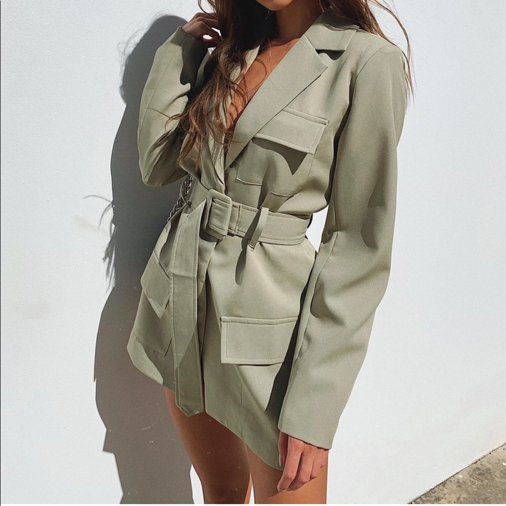 STEINWAY MINI DRESS GREEN